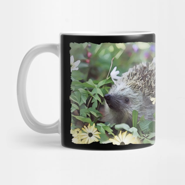 Hedgehog In Flowers by PhotoArts